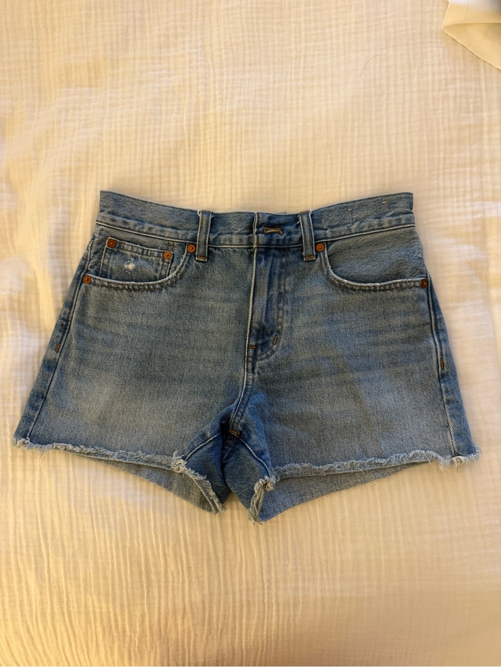 Madewell Light Blue Denim Cutoff Shorts